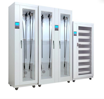 Endoscope cleaning storage device