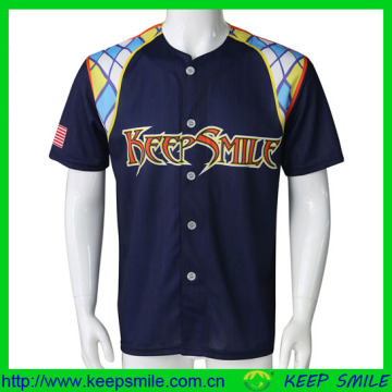 Custom Made Sublimation Printing Baseball Jersey