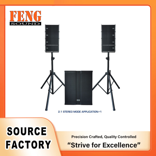 Sistema mini line array compacto con sonido en vivo