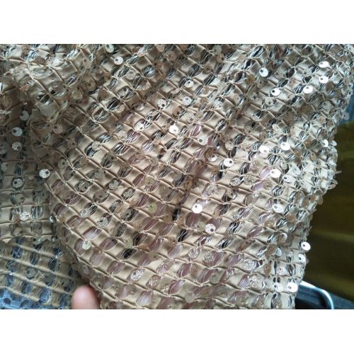 reversible sequin polyester fabric price per meter fabric