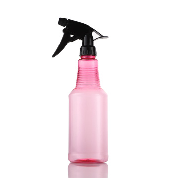 manufacturers OEM printed pet plastic hair mist spray bottle 400ml 500ml with trigger nozzle gun