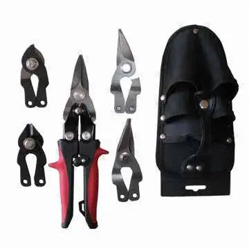 5-piece Aviation Snip Set with Cold-formed Blades