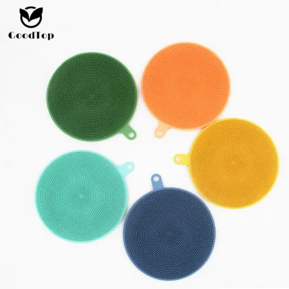 Silicone Dishwashing Brush Kitchen Household Cleaning Brush