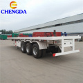 Steel 40ft Flatbed Container Trailer