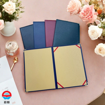 Elegant Round Corner Leather Folder for Professional Use
