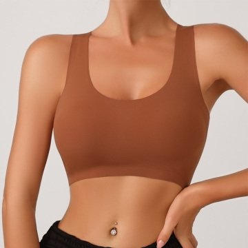 Nude-Friendly High Support Push-Up Bra for Yoga and Fitness