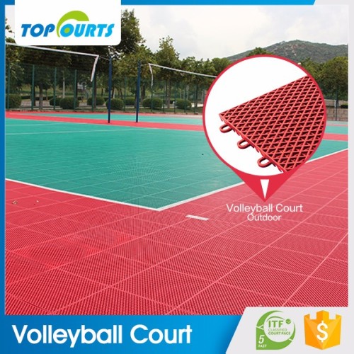Topcourt factory wholesale price non slip outdoor volleyball court flooring