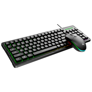 Hot Sale ABS Sanpin Color Teck Caprica Gaming Teclado e pacote de combinação de mouse