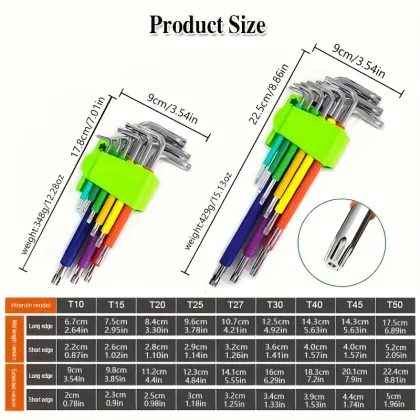 Green Allen Wrench Set