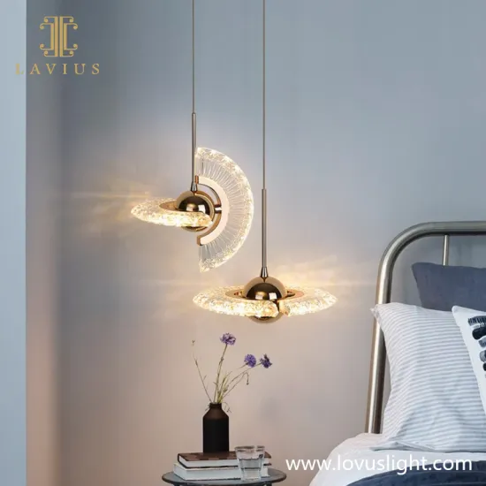 2022 new modern creative decorative disc shape chandelier villa custom chandelier