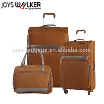 Suede luggage set soft trolley luggage 4-pieces luggage set suede bag