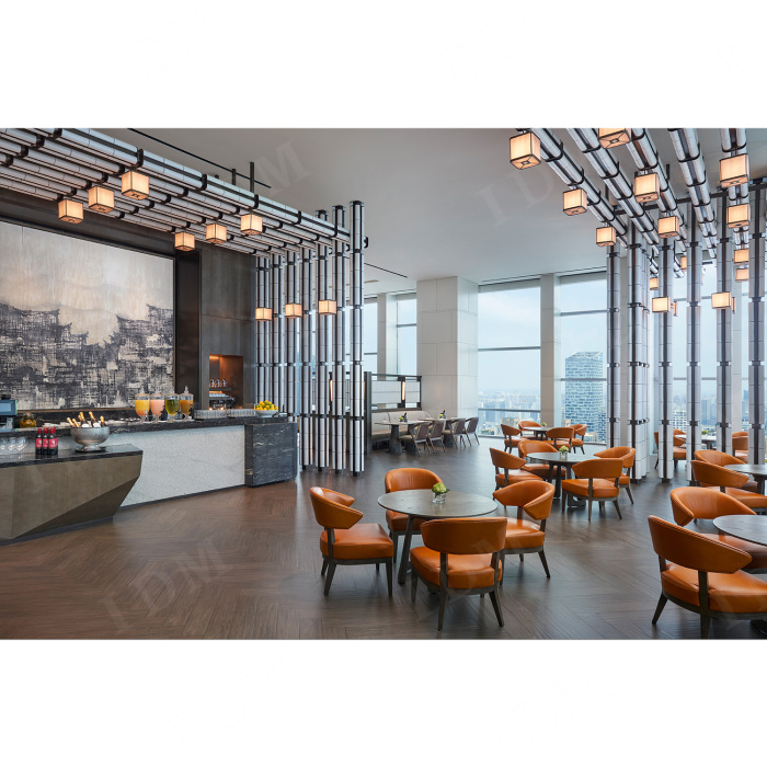 Diseños de muebles de restaurantes de lujo asiento de stand de barra de sofá
