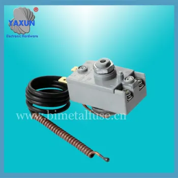 Capillary liquid expansion thermostat