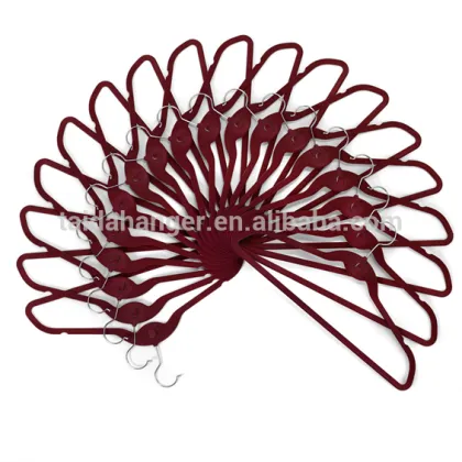 Non-Slip Velvet Hangers with Notches Sunbeam