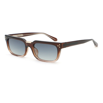 Vintage Geometric Flat Top Square PC Frame Sunglasses