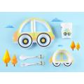 car shaped baby dinnerware set