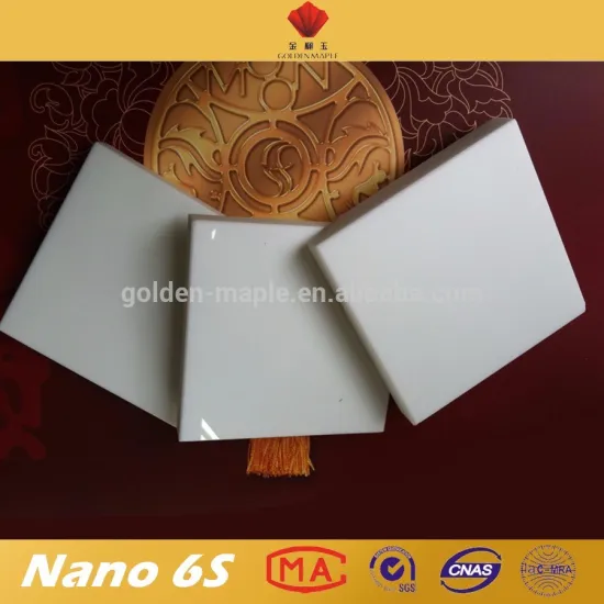 Flawless white crystallized glass stone 800*800mm