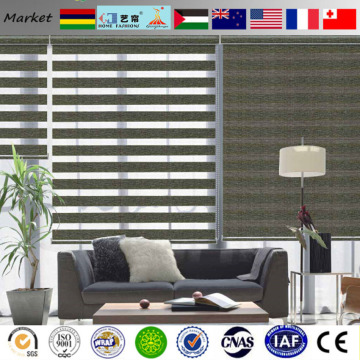 wholesale zebra fabric for roller blind Beautiful Decorative Double Layer Day and Night Zebra Roller Blinds