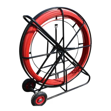 4mm-16mm communication fiberglass duct rodder with frame cable puller