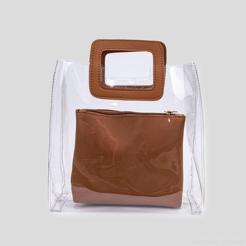 Bolso transparente de PVC impermeable