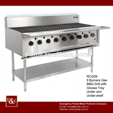 9 Burners Gas BBQ Grill equipment