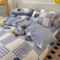 Hometextile nordic style printed bed sheets cotton king