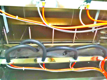 Verniciatura automatica del mozzo della linea ferroviaria di terra