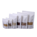 Kraft Craft Paper Standing Up Pouches With Window