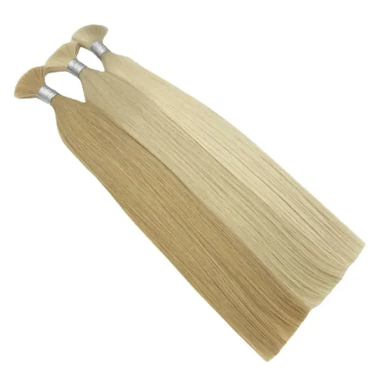 Unprocessed Virgin Cuticle Hair Bundles from Bulk Vendors in India