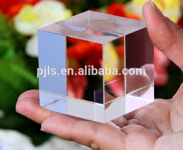 Factory Supply K9 Blank Crystal Cube Wholesale, Crystal Blank Block for Engraving Souvenir Gifts