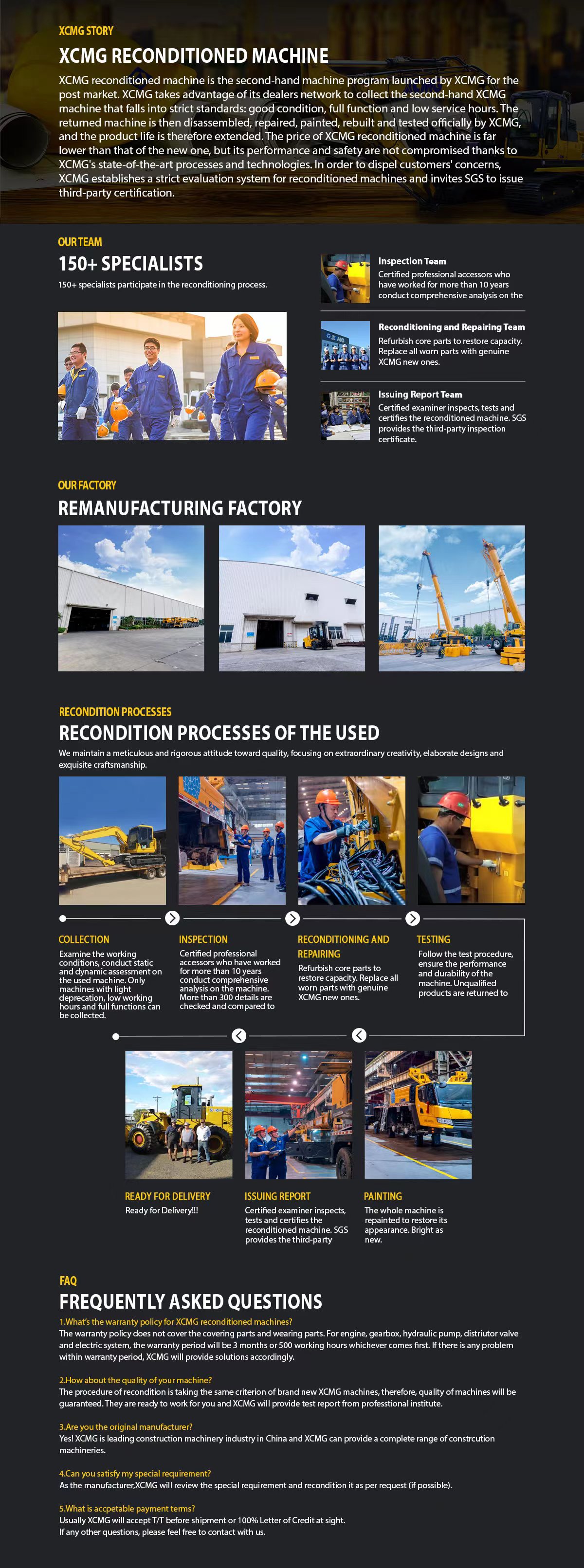 Reconditioned machine Reconditioned machine
