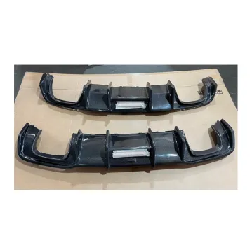 Real Carbon Fiber Rear Diffuser with LED for AUDI 2014 A3 Sline
