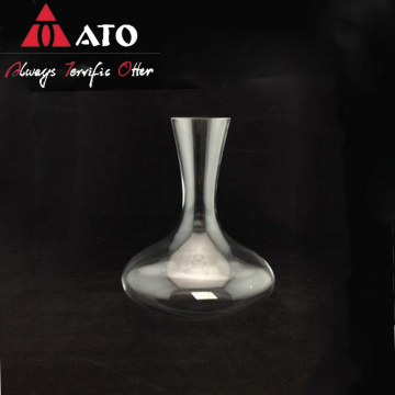 ATO lead-free crystal personalized round wine decanter