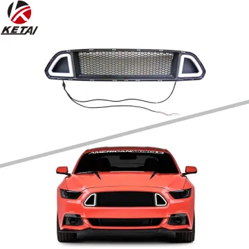 PFT DRL Style Front Bumper Grill with LED Light Kit for Ford Mustang 2015-2017