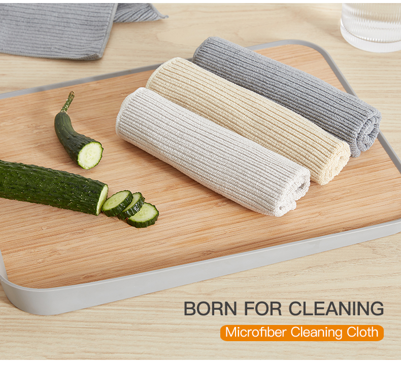 microfiber stripe texture towel