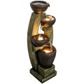 4 Crocks Outdoor Garden Fountains with LED Light