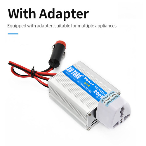 12V to 220V Car Power Inverter with USB Fast Charger