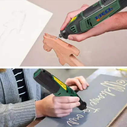 8V Portable Mini Grinders: 5 Speeds, Cordless Rotary Tool with Comprehensive Accessory Kit