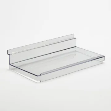 Wholesale Acrylic Slatwall Shoe Shelf with Lid