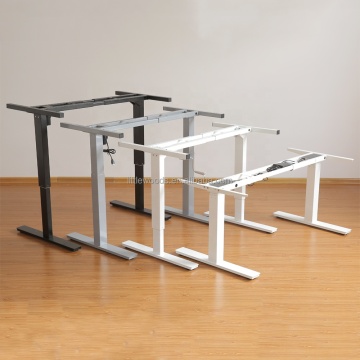 Ergonomic Stand Up Lift Desk Height Adjustable Manual Crank Sit Stand Table
