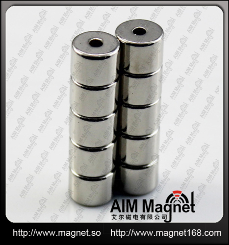 N42 neodymium cylinder magnet with hole