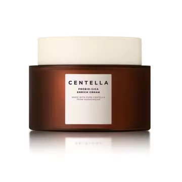 Korean Probiotic Cica Enrich Face Cream and Hydrating Serum for Beauty Repair