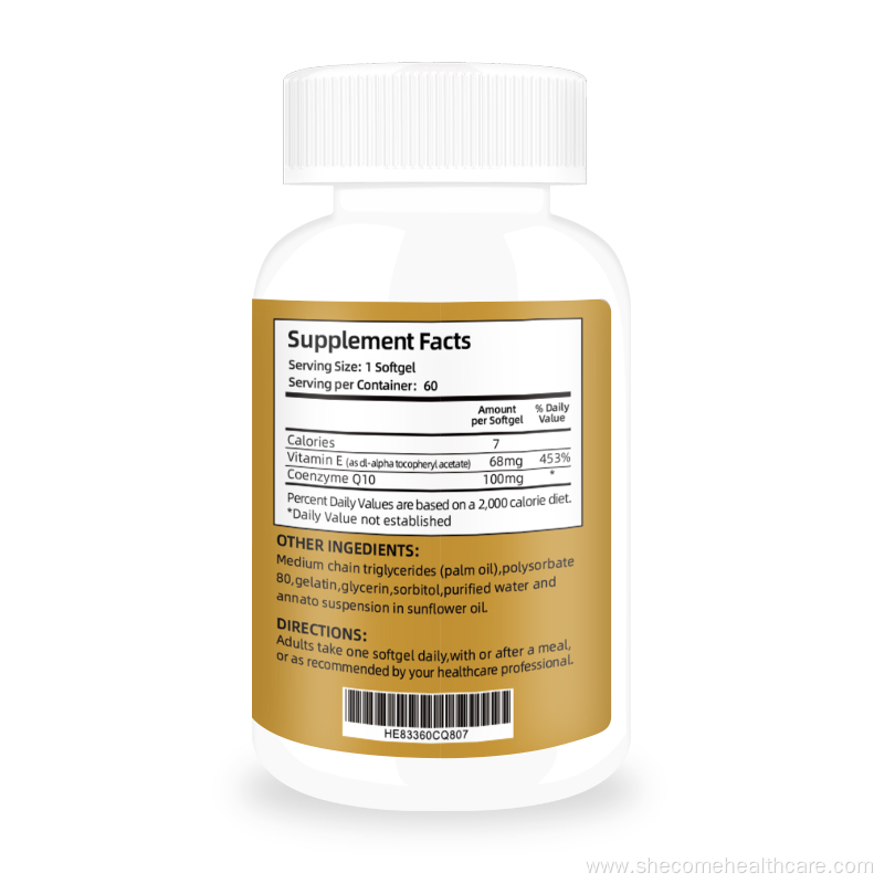 Coq10 supplement Active Form of Coenzyme Q10 softgels