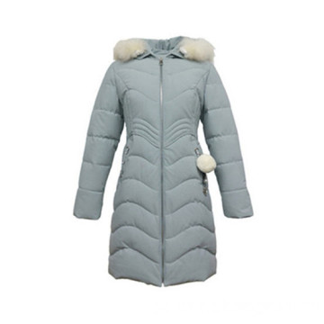 Blue Fashion Long Winter Coat