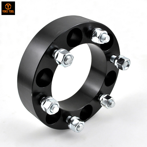 Adaptador Hubcentric de aleación de aluminio con espaciadores de rueda negros de 5x4,75 con pernos prisioneros de 12x1,5