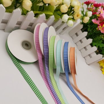 Two Color Check Ribbon