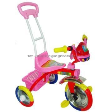 baby tricycle with push  bar