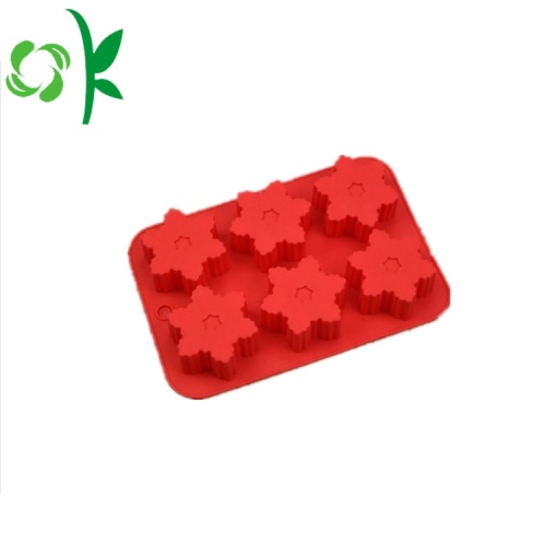 Square Silicone Snowflack Acrylic untuk Cake Decorating