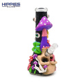 Fantasy Mushroom Skeleton Glass Water Smoke Bottle