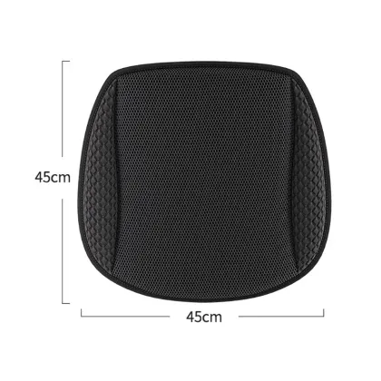 Summer Breathable Ventilated Car Seat Cushion with Three Gear Adjustment - Ice Silk Seat Cushion for Automobile Interior